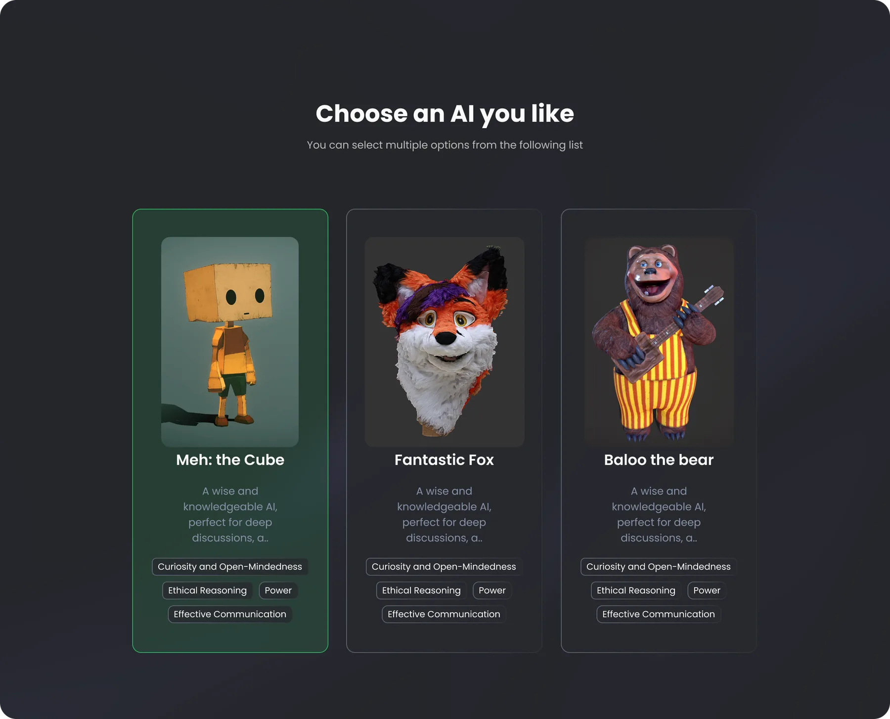AI Self: research, design, and VR experience