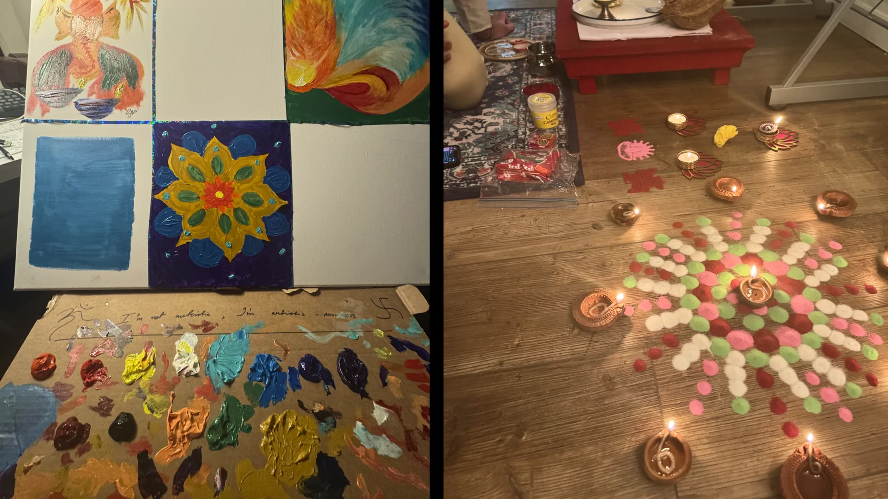 Bloom mandala installation: process and explorations