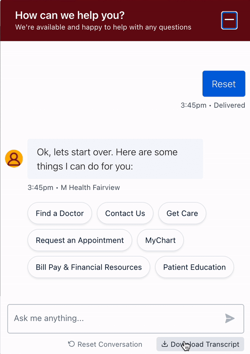 Conversational care assistant