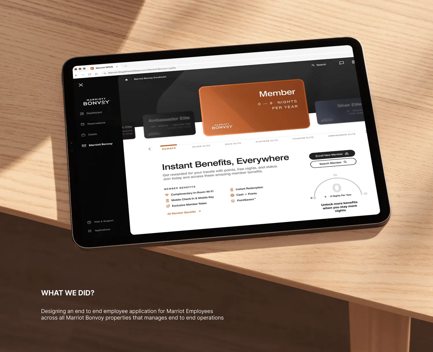 What we did, Marriott Bonvoy employee app