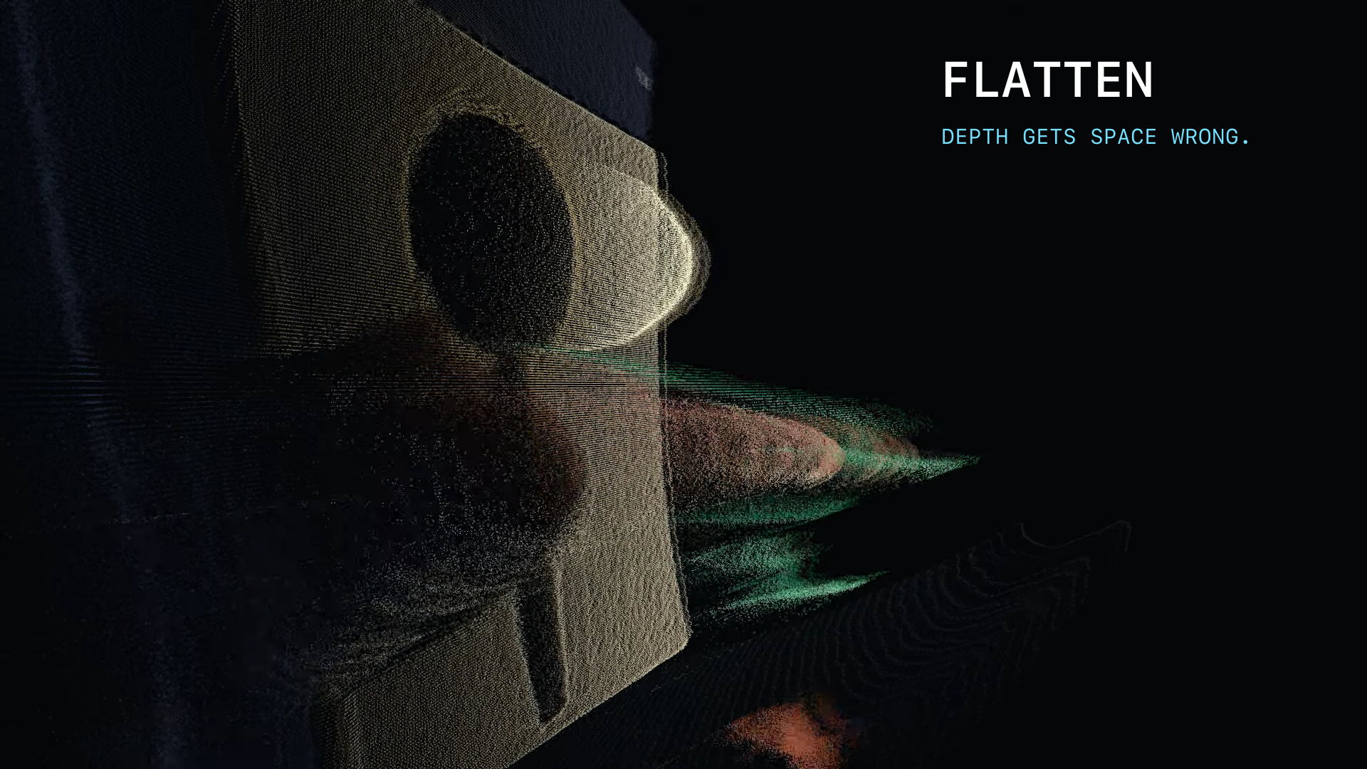 Flatten depth point cloud study