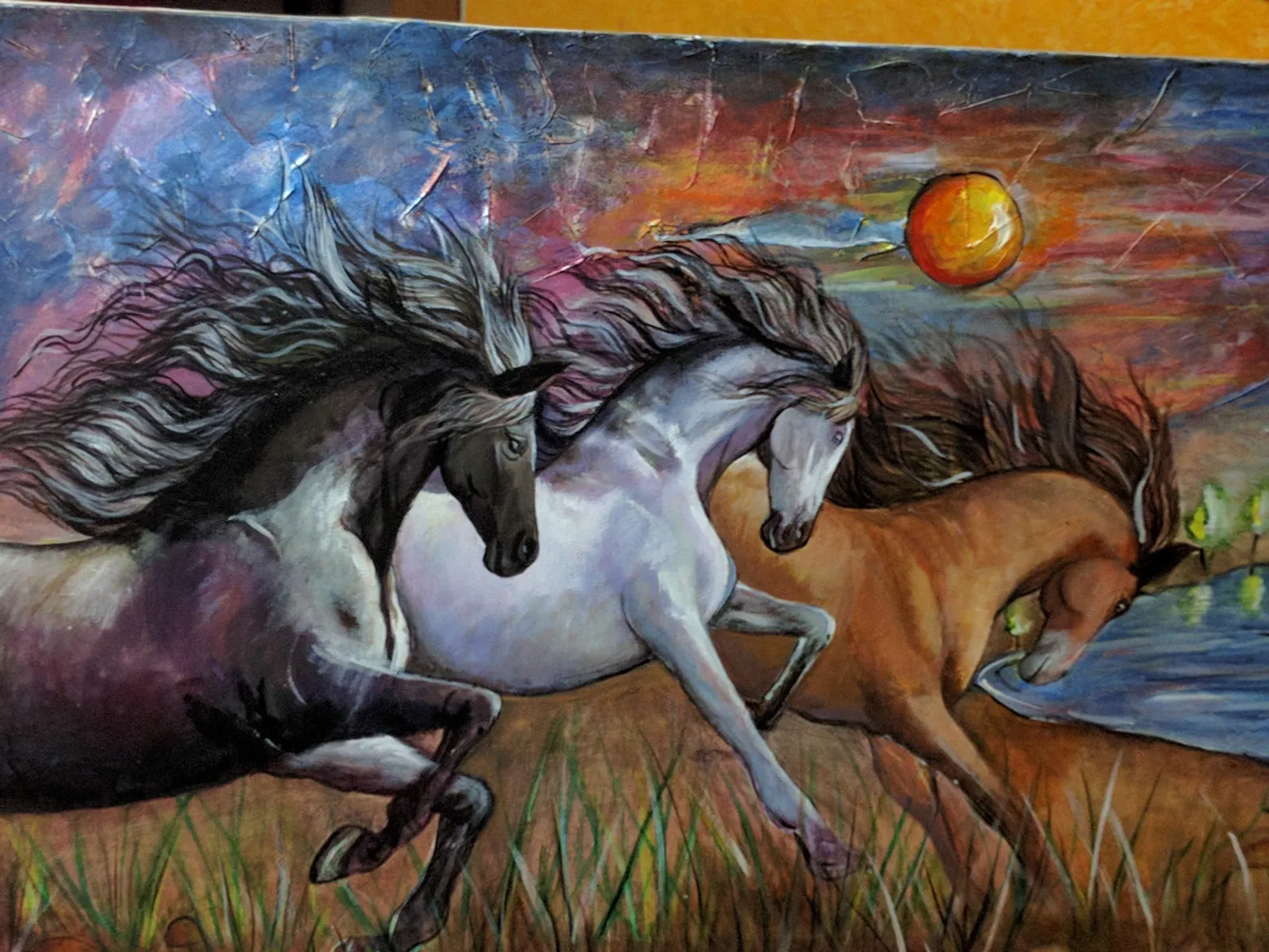 Horses, oil