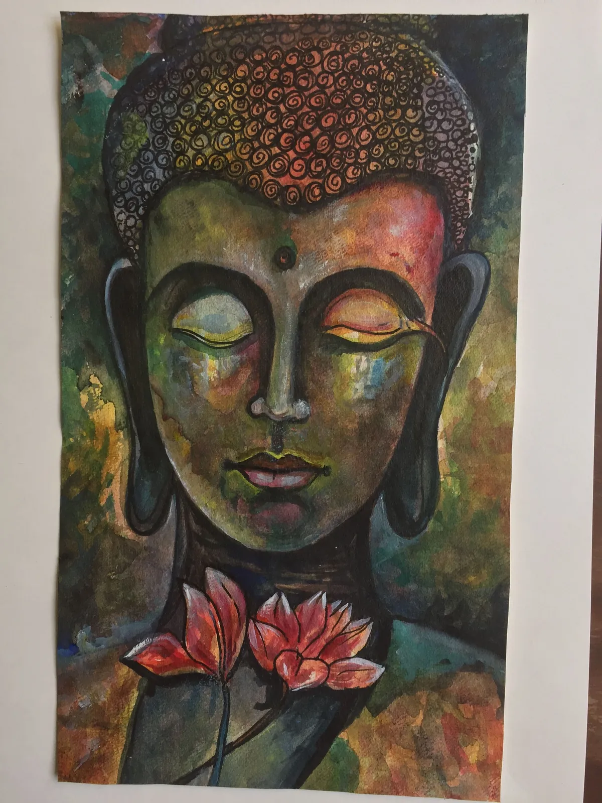 Buddha, oil